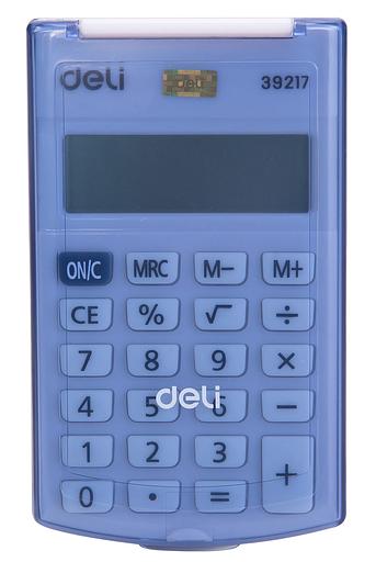 Калькулятор карманный Deli E39217/BLUE синий 8-разр. фото 3