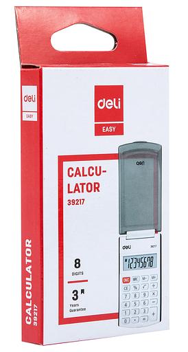 Калькулятор карманный Deli E39217/BLUE синий 8-разр. фото 6
