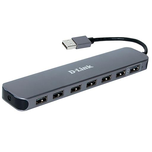 Разветвитель USB 2.0 D-Link DUB-H7 7порт. черный (DUB-H7/E1A) фото 1