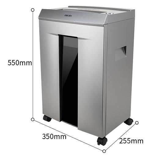 Шредер Deli 9958 серебристый с автоподачей (секр.P-4)/фрагменты/10лист./20лтр./скрепки/скобы фото 3