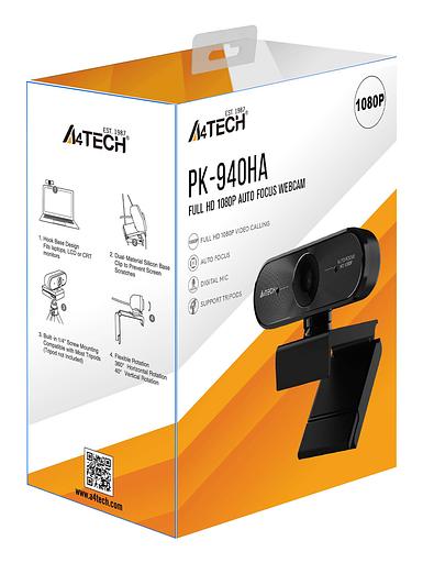 Камера Web A4Tech PK-940HA черный 2Mpix (1920x1080) USB2.0 с микрофоном фото 6