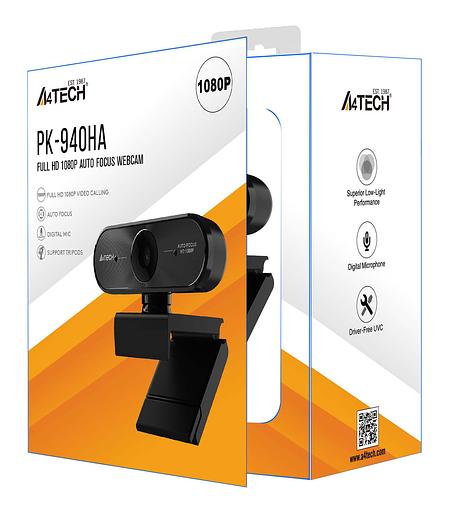 Камера Web A4Tech PK-940HA черный 2Mpix (1920x1080) USB2.0 с микрофоном фото 7