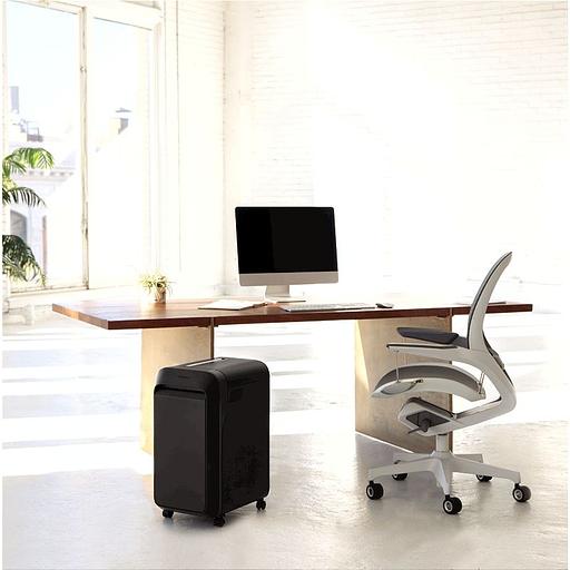 Шредер Fellowes PowerShred LX220 черный (секр.P-4)/перекрестный/20лист./30лтр./скрепки/скобы/пл.карты фото 7