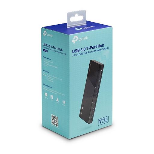 Разветвитель USB 3.0 TP-Link UH700 7порт. черный фото 3