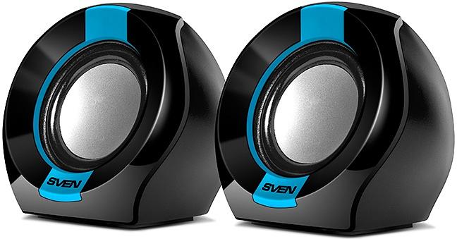 SVEN 150, чёрный-синий, USB, акустическая система 2.0, мощность 2x2,5 Вт(RMS) SVEN 150 (SV-013509) фото 1