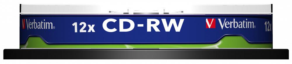 Диск CD-RW Verbatim 700Mb 12x Cake Box (10шт) (43480) фото 2