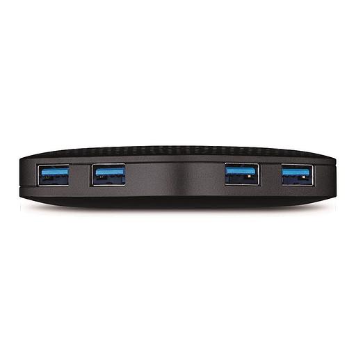 Разветвитель USB 3.0 TP-Link UH400 4порт. черный фото 3