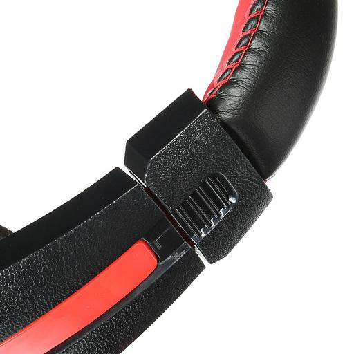 Наушники с микрофоном Оклик HS-L200 черный/красный 2м мониторные оголовье (Y-819) фото 7