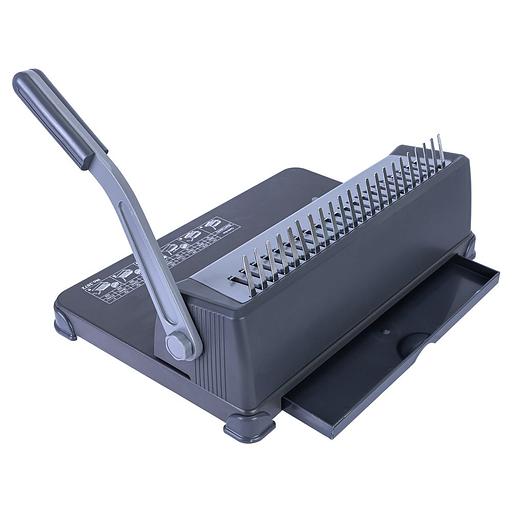 Переплетчик Deli Easy E3872 A4/перф.12л.сшив/макс.425л./пластик.пруж. (10-16мм) фото 3