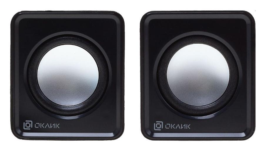 Колонки Оклик OK-331 2.0 черный 6Вт фото 2