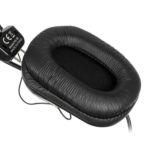 Наушники с микрофоном A4Tech HS-50 черный 2.4м мониторные оголовье фото 2