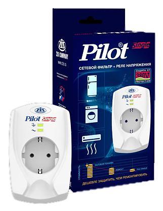 Сетевой фильтр Pilot Single (1 розетка) белый (коробка) фото 1