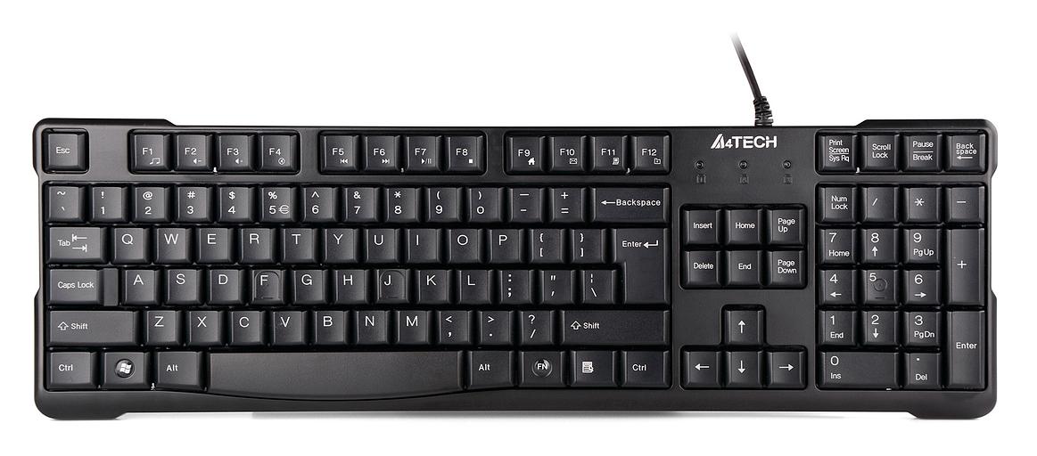 Клавиатура A4Tech KR-750 черный USB фото 1
