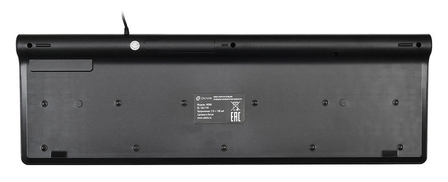 Клавиатура Оклик 480M черный/серый USB slim Multimedia фото 6