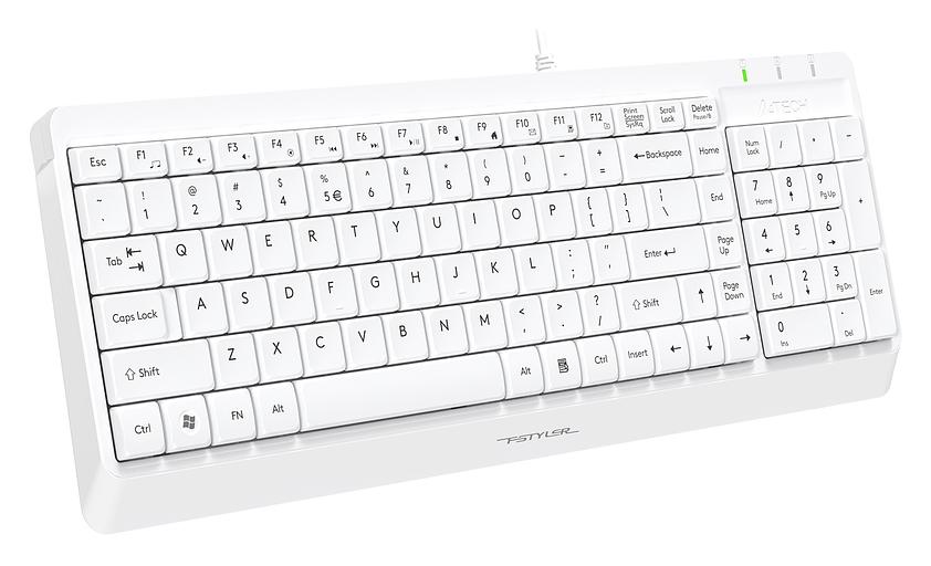 Клавиатура A4Tech Fstyler FK15 белый USB фото 2