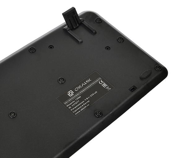 Клавиатура Оклик 130M черный USB фото 6