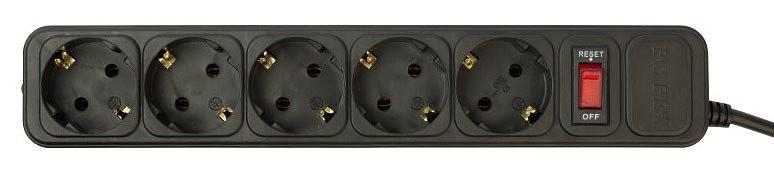 Сетевой фильтр PC Pet AP01006-1.8-B 1.8м (5 розеток) черный (пакет ПЭ) фото 2