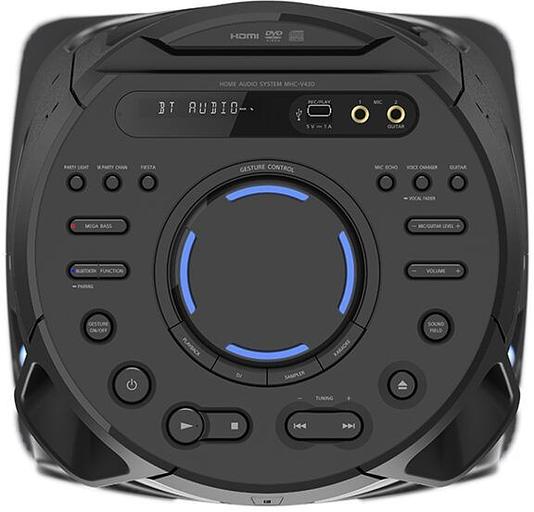 Минисистема Sony MHC-V43D черный/CD/CDRW/DVD/DVDRW/FM/USB/BT фото 3