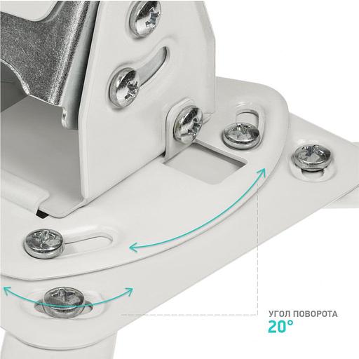 Кронштейн для проектора Onkron K3A белый макс.10кг потолочный поворот и наклон фото 6