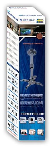 Кронштейн для проектора Kromax PROJECTOR-300 серый макс.10кг потолочный поворот и наклон фото 3