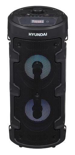 Минисистема Hyundai H-MC160 черный 50Вт/FM/USB/BT/SD/MMC фото 1