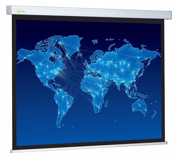 Экран Cactus 150x150см Wallscreen CS-PSW-150x150 1:1 настенно-потолочный рулонный белый фото 1