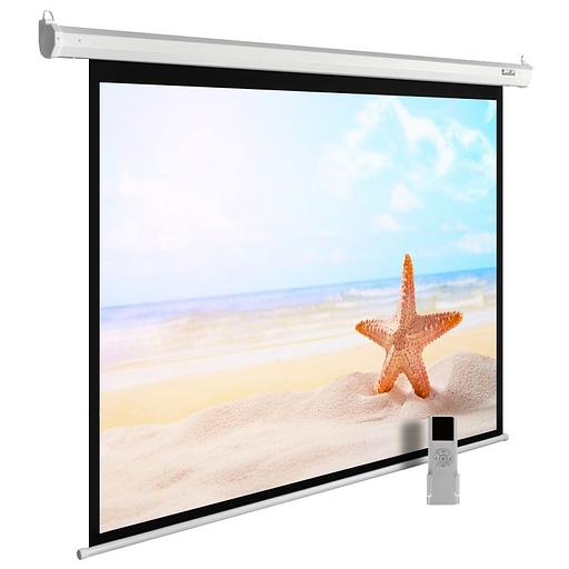 Экран Cactus 138x220см MotoExpert CS-PSME-220x138-WT 16:10 настенно-потолочный рулонный белый (моторизованный привод) фото 1