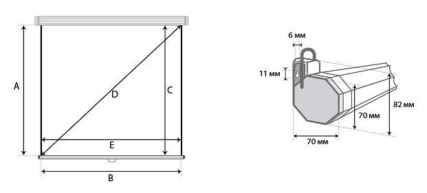 Экран Lumien 200x200см Eco Picture LEP-100103 1:1 настенно-потолочный рулонный фото 2