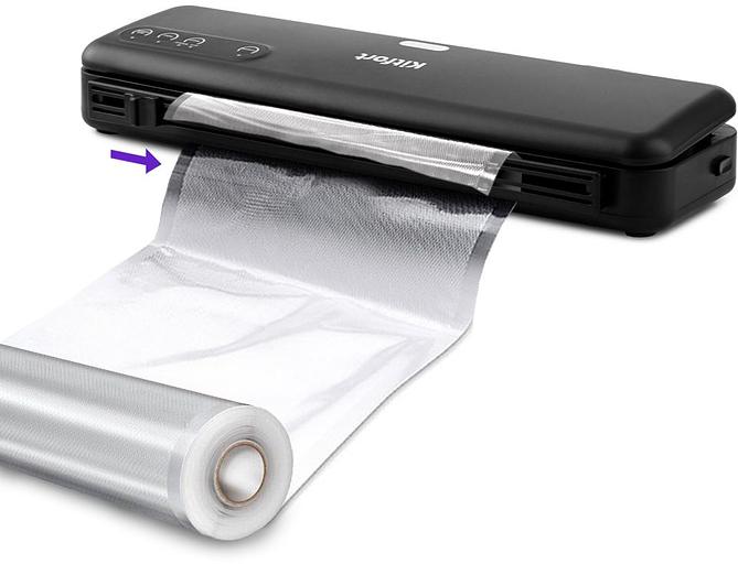 Вакуумный упаковщик Kitfort KT-1509-1 130Вт черный фото 2