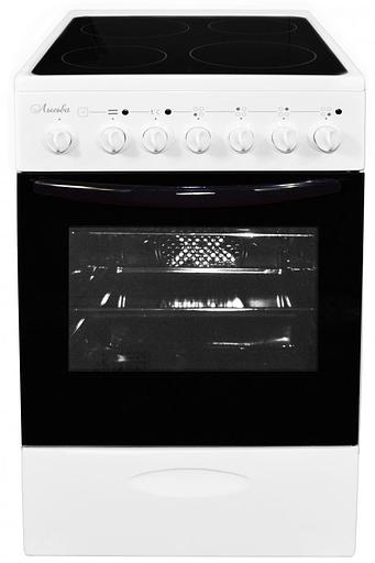 Плита Электрическая Лысьва EF4006MK00 белый стеклокерамика (без крышки) фото 1