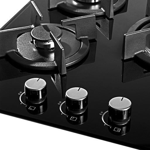 Газовая варочная поверхность Weissgauff HGG 451 BGh черный фото 2