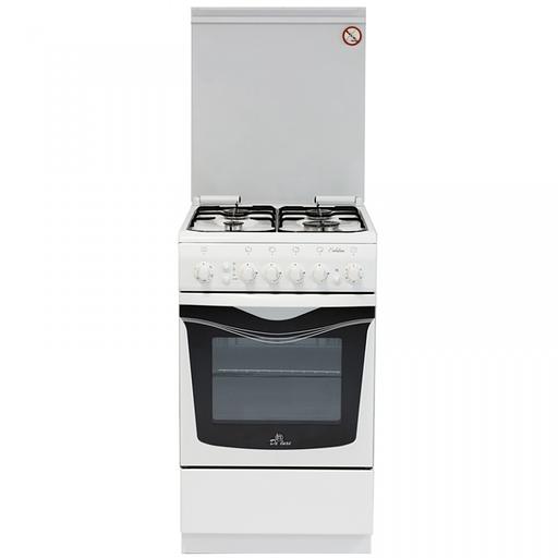 Плита Газовая De Luxe 506040.01г чр белый реш.чугун фото 1