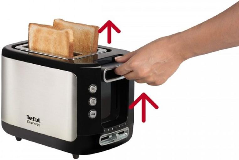 Тостер Tefal TT365031 850Вт серебристый/черный фото 7