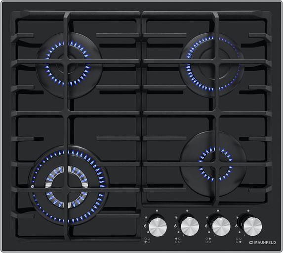 Газовая варочная поверхность Maunfeld EGHG.64.63CB/G черный фото 1