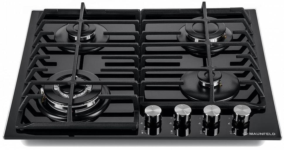 Газовая варочная поверхность Maunfeld EGHG.64.63CB/G черный фото 3