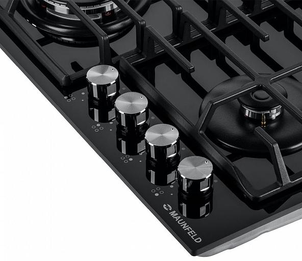 Газовая варочная поверхность Maunfeld EGHG.64.63CB/G черный фото 5
