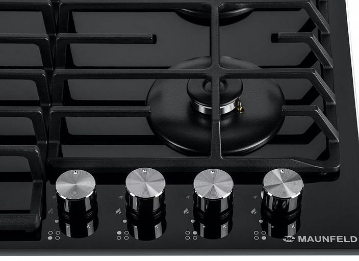 Газовая варочная поверхность Maunfeld EGHG.64.63CB/G черный фото 6