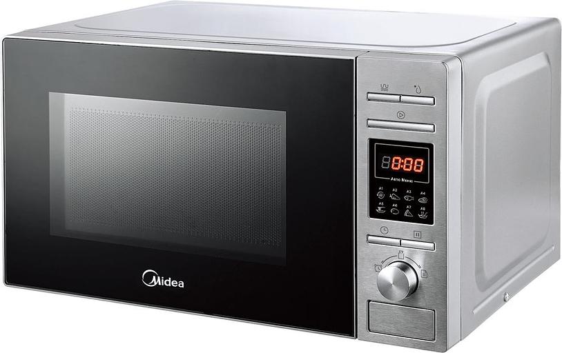 Микроволновая Печь Midea AG820CP2-S 20л. 800Вт черный/серебристый фото 1