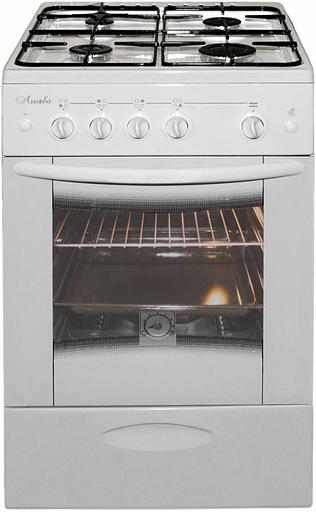 Плита Газовая Лысьва ГП 400 МС-2у белый (стеклянная крышка) фото 1