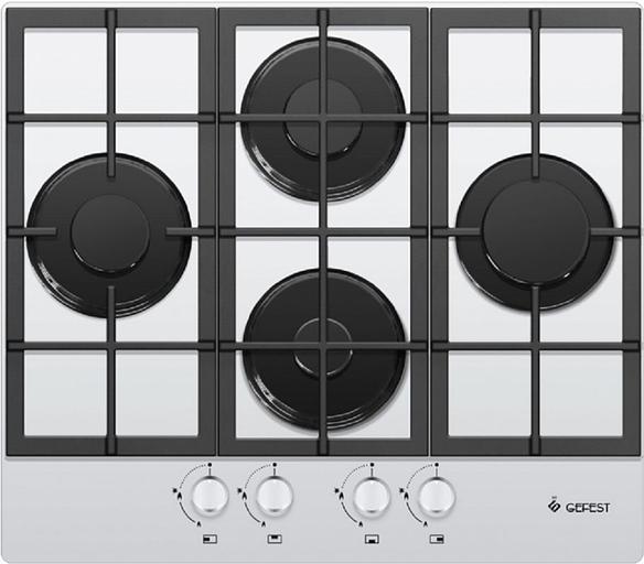 Газовая варочная поверхность Gefest ПВГ 2231 К12 белый фото 1