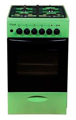 Плита Комбинированная Лысьва ЭГ 404 МС-2у зеленый (стеклянная крышка) фото 1