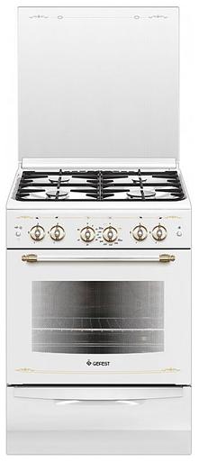Плита Газовая Gefest ПГ 6100-02 0181 белый реш.чугун фото 1