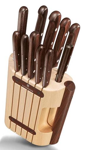 Набор ножей кухон. Victorinox Wood (5.1150.11) компл.:11шт с подставкой дерево подар.коробка фото 1