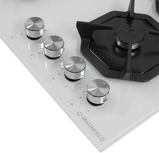 Газовая варочная поверхность Maunfeld EGHG.64.2CW/G белый фото 6