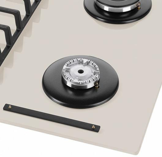 Газовая варочная поверхность Maunfeld EGHG.64.6CBG/G бежевый фото 8