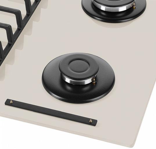 Газовая варочная поверхность Maunfeld EGHG.64.6CBG/G бежевый фото 9