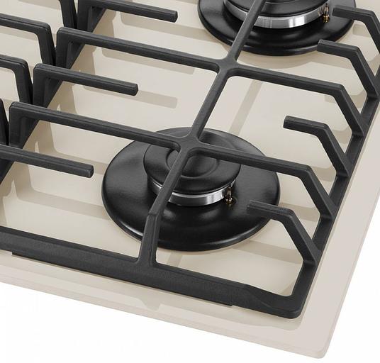 Газовая варочная поверхность Maunfeld EGHG.64.6CBG/G бежевый фото 10