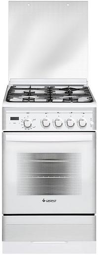 Плита Газовая Gefest ПГ 5300-03 0040 белый (стеклянная крышка) реш.чугун фото 1