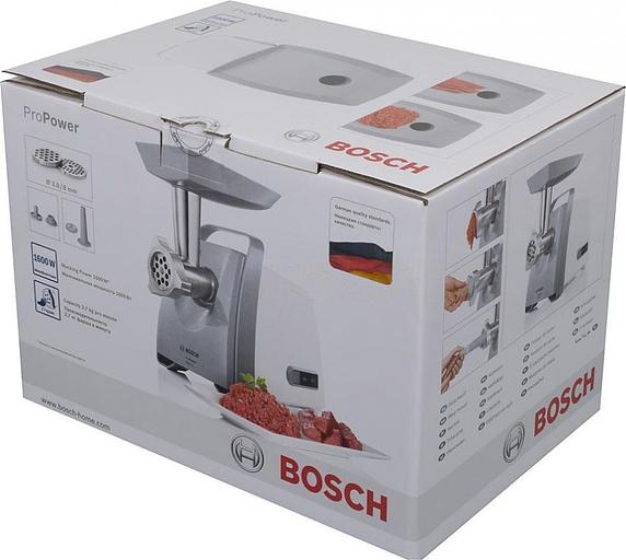 Мясорубка Bosch MFW45020 1600Вт белый/серый фото 7