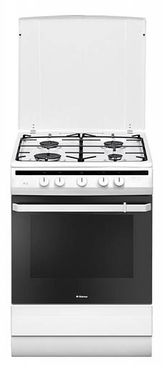 Плита Газовая Hansa FCGW61000 белый (металлическая крышка) фото 1